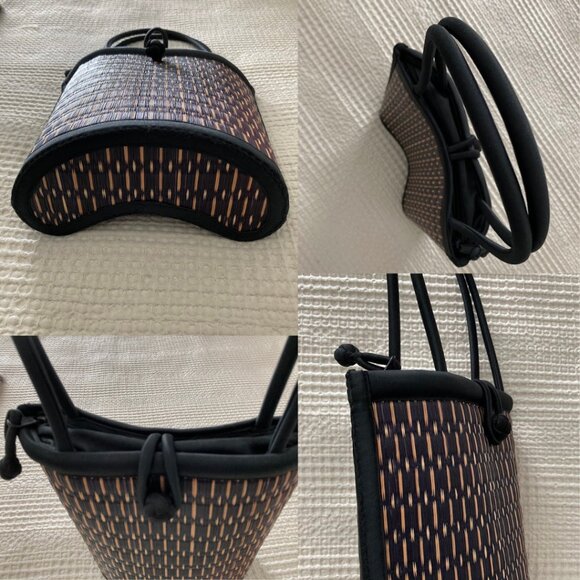 Baskets of Cambodia Handmade Woven Shoulder Bag Eco-Friendly Artisan Tote - Picture 7 of 10